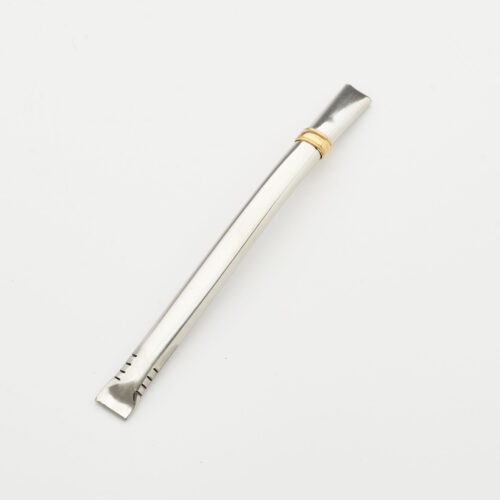 Bombilla Chata Curvada (Acero Inoxidable)