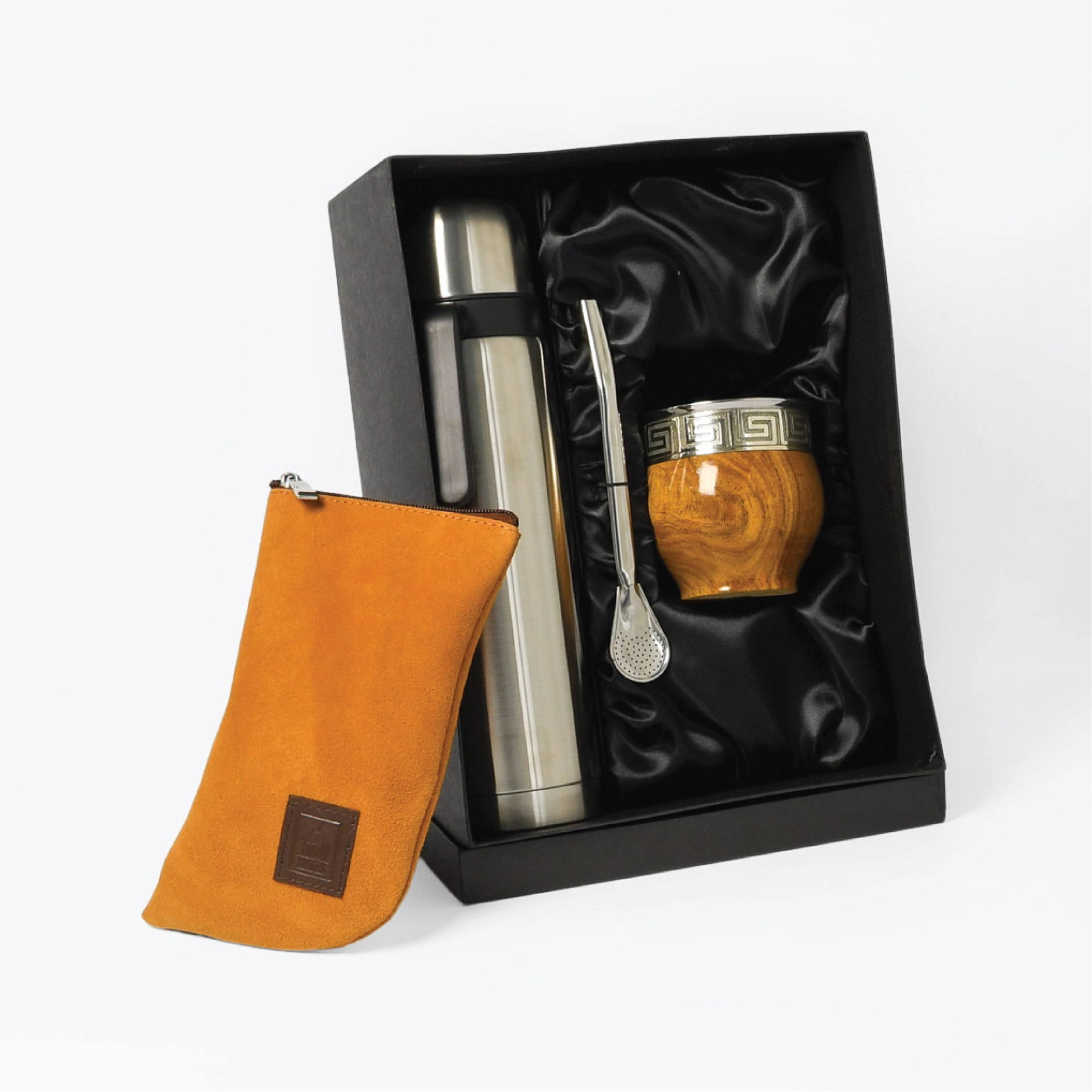 COMBO IMPERIAL COMPLETO 5: Mate Imperial de algarrobo + Bombilla + Termo + Yerbera + Grabado gratis - Imagen 7