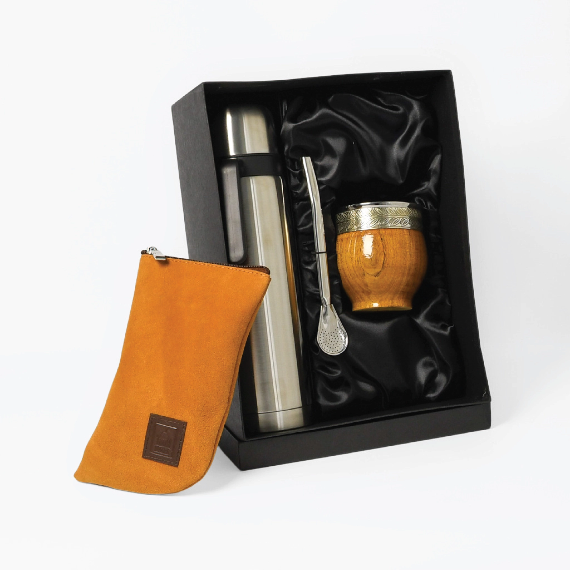 COMBO IMPERIAL COMPLETO 5: Mate Imperial de algarrobo + Bombilla + Termo + Yerbera + Grabado gratis - Imagen 10