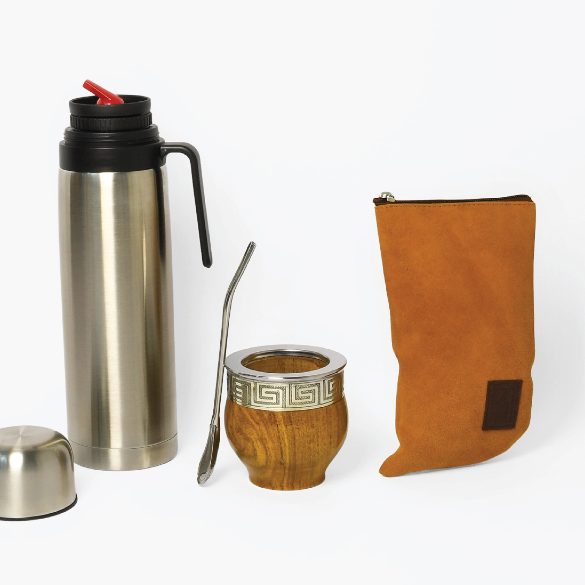COMBO IMPERIAL COMPLETO 5: Mate Imperial de algarrobo + Bombilla + Termo + Yerbera + Grabado gratis - Imagen 9