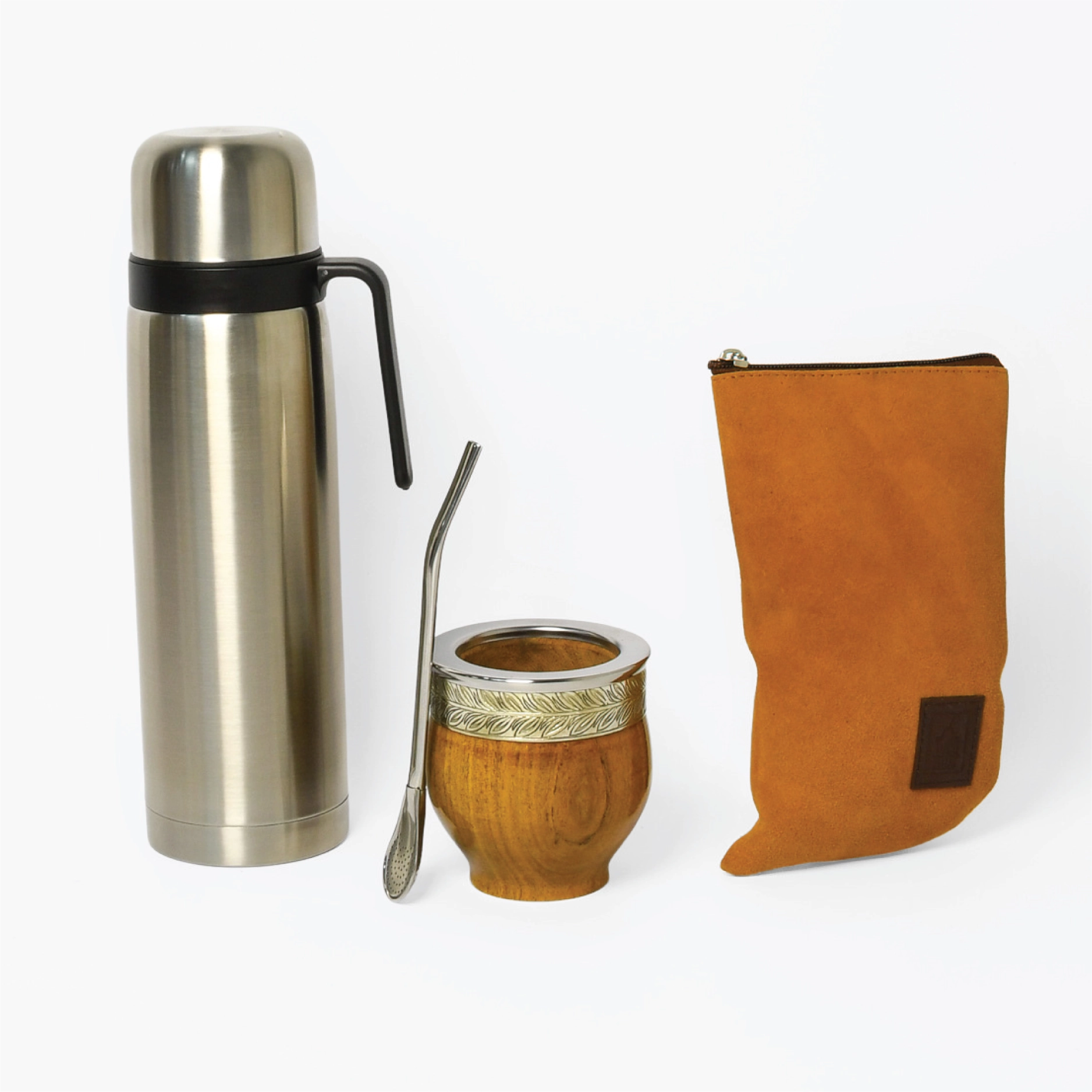 COMBO IMPERIAL COMPLETO 5: Mate Imperial de algarrobo + Bombilla + Termo + Yerbera + Grabado gratis - Imagen 11