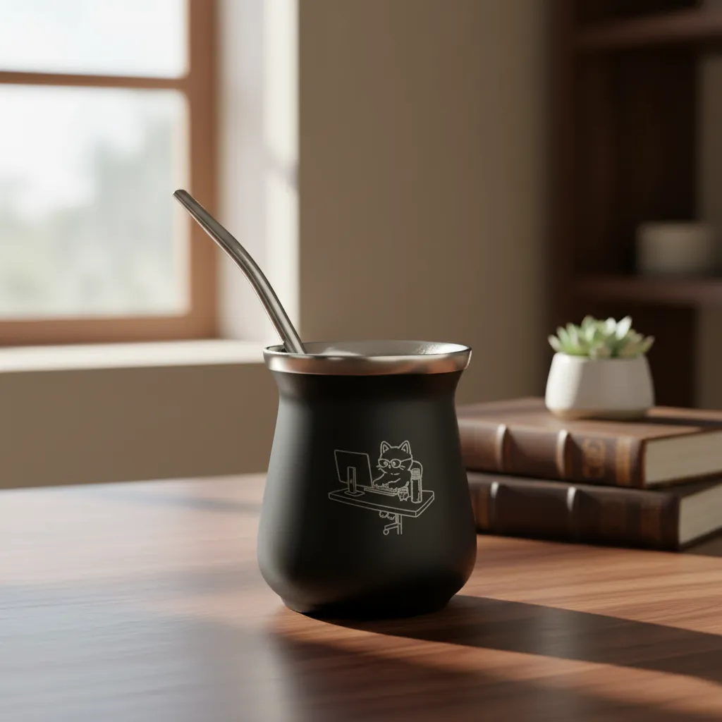 Combo Mate de Acero Térmico + Grabado gratis - Imagen 4