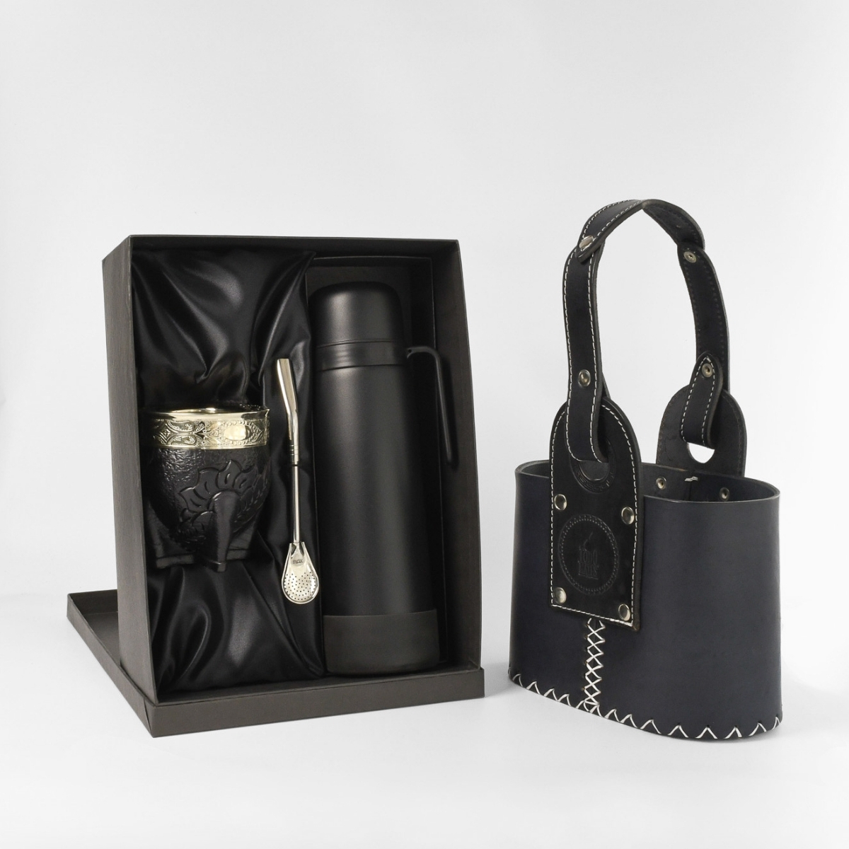 Kit Matero Completo 7: Mate Imperial + Bombilla + Termo + Matera + Grabado gratis - Imagen 3