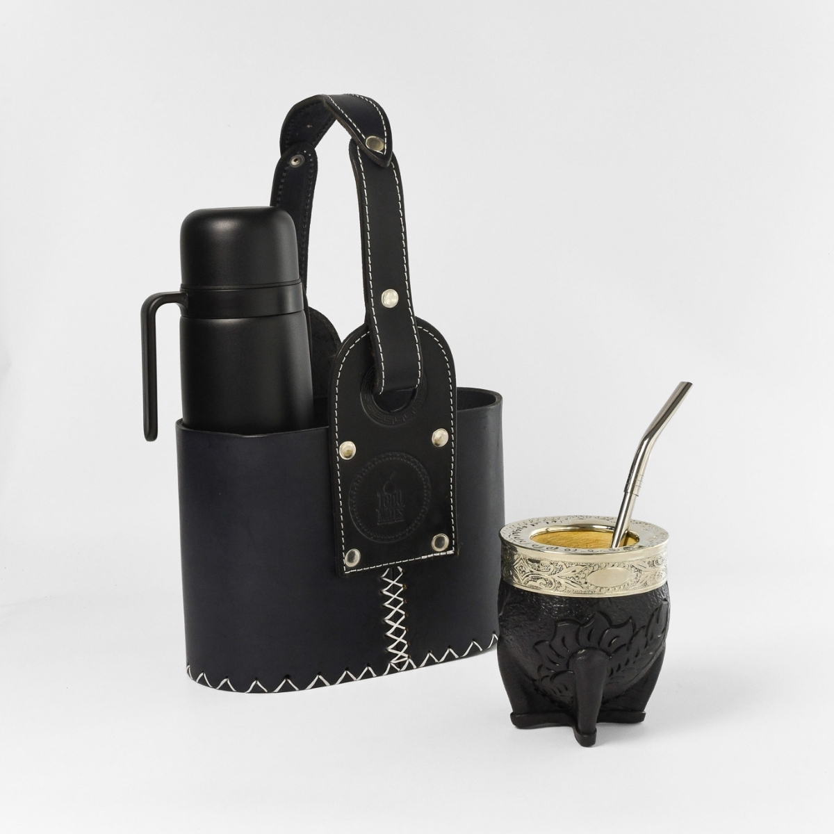Kit Matero Completo 7: Mate Imperial + Bombilla + Termo + Matera + Grabado gratis - Imagen 4